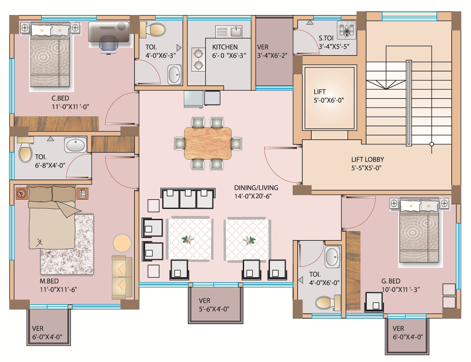 techvan keya caslle_floor-plan